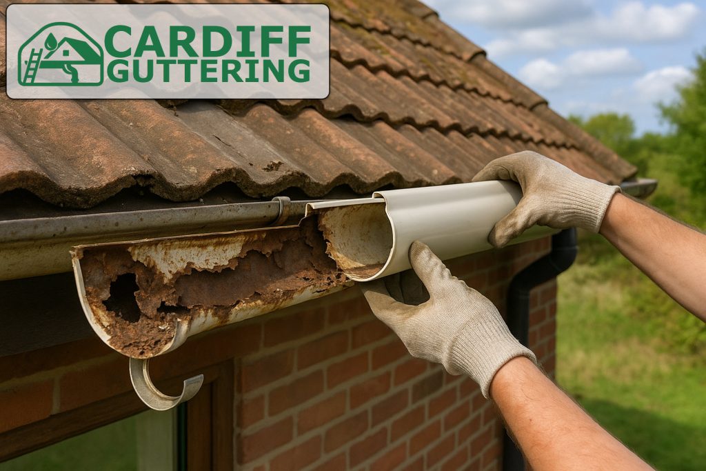repairing damaged guttering